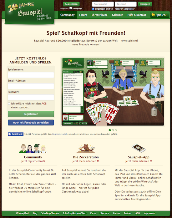 Sauspiel - Schafkopf für Freunde